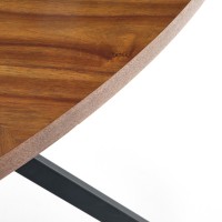Τραπέζι τραπεζαρίας LOCARNO καρυδιά /μαύρο 170x90x75cm