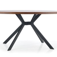 Τραπέζι τραπεζαρίας LOCARNO καρυδιά /μαύρο 170x90x75cm