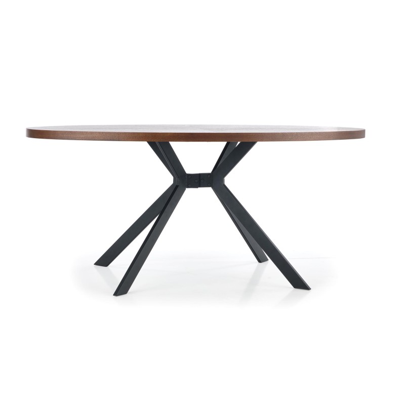 Τραπέζι τραπεζαρίας LOCARNO καρυδιά /μαύρο 170x90x75cm