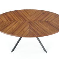 Τραπέζι τραπεζαρίας LOCARNO καρυδιά /μαύρο 170x90x75cm