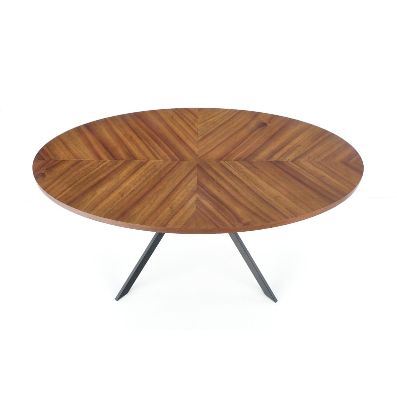 Τραπέζι τραπεζαρίας LOCARNO καρυδιά /μαύρο 170x90x75cm