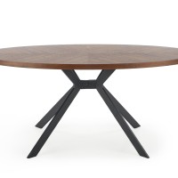 Τραπέζι τραπεζαρίας LOCARNO καρυδιά /μαύρο 170x90x75cm