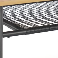 Τραπέζι τραπεζαρίας  JACKSON χρυσή δρυς - μαύρο 160/90/77 cm 2010001184638