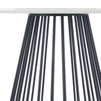 Τραπέζι BRODWAY λευκό μάρμαρο - μαύρο  110x110x75 cm 2010001184867