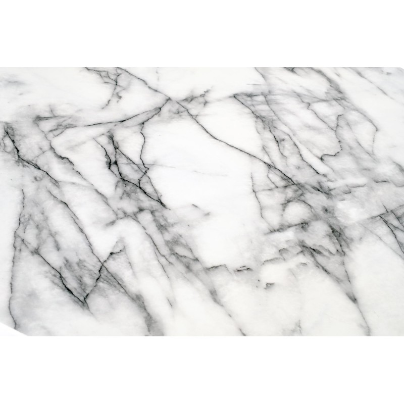 Τραπέζι BRODWAY λευκό μάρμαρο - μαύρο  110x110x75 cm 2010001184867