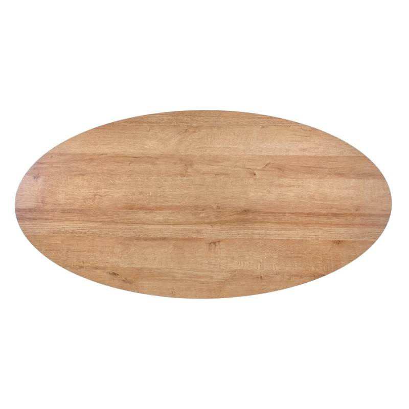 Τραπέζι σαλονιού CAROLINA χρυσή δρυς / μαύρο 120/60/41 cm