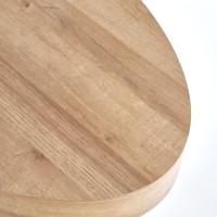 Τραπέζι σαλονιού CAROLINA χρυσή δρυς / μαύρο 120/60/41 cm