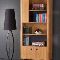 SMART REG-1 βιβλιοθήκη φυσική δρυς/μαύρο 97/37/196 cm 2010001187745