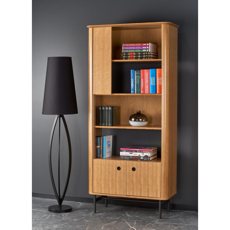 SMART REG-1 βιβλιοθήκη φυσική δρυς/μαύρο 97/37/196 cm 2010001187745