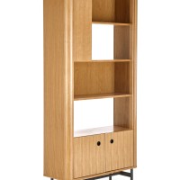 SMART REG-1 βιβλιοθήκη φυσική δρυς/μαύρο 97/37/196 cm 2010001187745