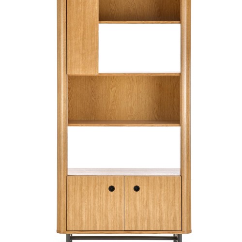 SMART REG-1 βιβλιοθήκη φυσική δρυς/μαύρο 97/37/196 cm 2010001187745