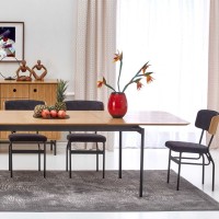 SMART KM-1 μπουφές  φυσική δρυς/μαύρο 167/44/93 cm 2010001187769