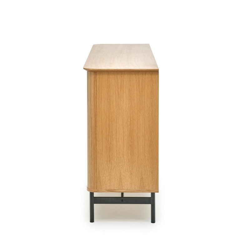 SMART KM-1 μπουφές  φυσική δρυς/μαύρο 167/44/93 cm 2010001187769