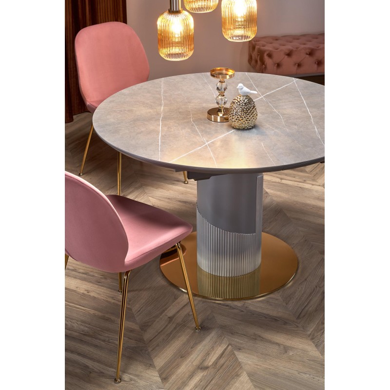 Τραπέζι MUSCAT επεκτεινόμενο γκρι 120-160/120/76 cm 2010001188247