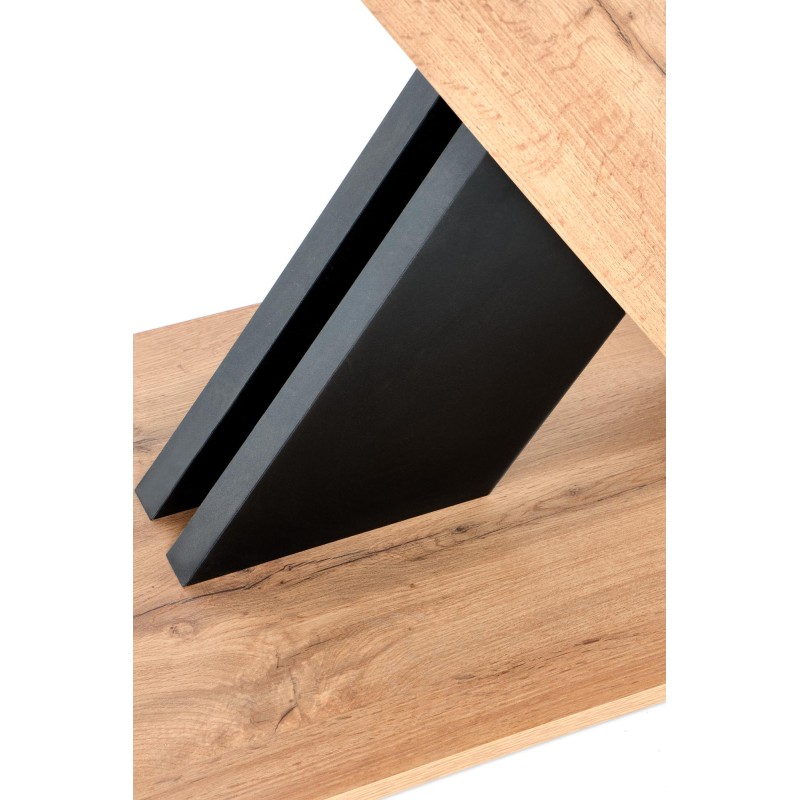 XARELTO τραπέζι votan δρυς/μαύρο 130-175/85/76 cm 2010001188360