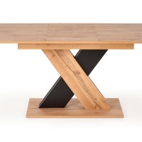 XARELTO τραπέζι votan δρυς/μαύρο 130-175/85/76 cm 2010001188360