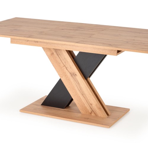 XARELTO τραπέζι votan δρυς/μαύρο 130-175/85/76 cm 2010001188360