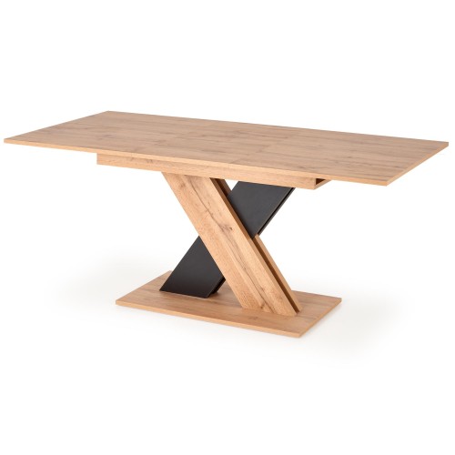 XARELTO τραπέζι votan δρυς/μαύρο 130-175/85/76 cm 2010001188360