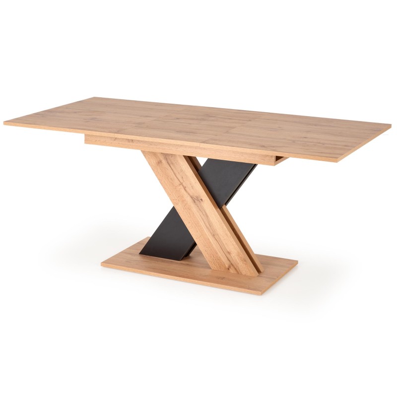 XARELTO τραπέζι votan δρυς/μαύρο 130-175/85/76 cm 2010001188360
