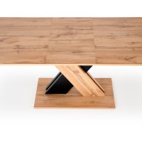 XARELTO τραπέζι votan δρυς/μαύρο 130-175/85/76 cm 2010001188360