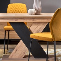 XARELTO τραπέζι votan δρυς/μαύρο 130-175/85/76 cm 2010001188360