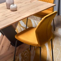 XARELTO τραπέζι votan δρυς/μαύρο 130-175/85/76 cm 2010001188360