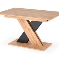 XARELTO τραπέζι votan δρυς/μαύρο 130-175/85/76 cm 2010001188360