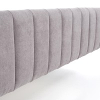 FRANCESCA 160 Κρεβάτι σε ανοιχτό γκρι 217x160x210cm (για στρώμα 160x200) 2010001189015