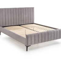 FRANCESCA 160 Κρεβάτι σε ανοιχτό γκρι 217x160x210cm (για στρώμα 160x200) 2010001189015