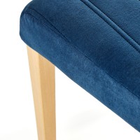 DIEGO 3 Καρέκλα βελούδο καπιτονέ ριγέ 47x59x99 με ύψος καθίσματος 47 cm