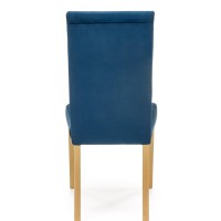 DIEGO 3 Καρέκλα βελούδο καπιτονέ ριγέ 47x59x99 με ύψος καθίσματος 47 cm