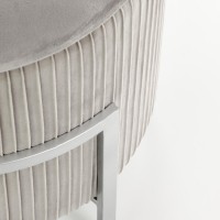CRICKET Σκαμπό ανοιχτό γκρι 40/40/46 cm με αποθηκευτικό χώρο