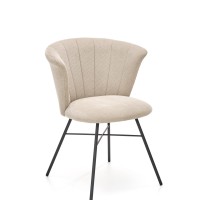K459 καρέκλα μπεζ διαστάσεις: 60/59/79cm με ύψος καθίσματος 48 cm