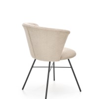 K459 καρέκλα μπεζ διαστάσεις: 60/59/79cm με ύψος καθίσματος 48 cm
