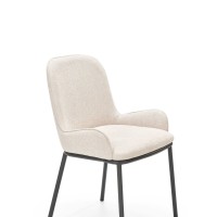 K481 Καρέκλα μπεζ  54x60x83 με ύψος καθίσματος 48 cm