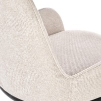 K481 Καρέκλα μπεζ  54x60x83 με ύψος καθίσματος 48 cm