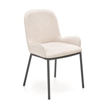 K481 Καρέκλα μπεζ  54x60x83 με ύψος καθίσματος 48 cm