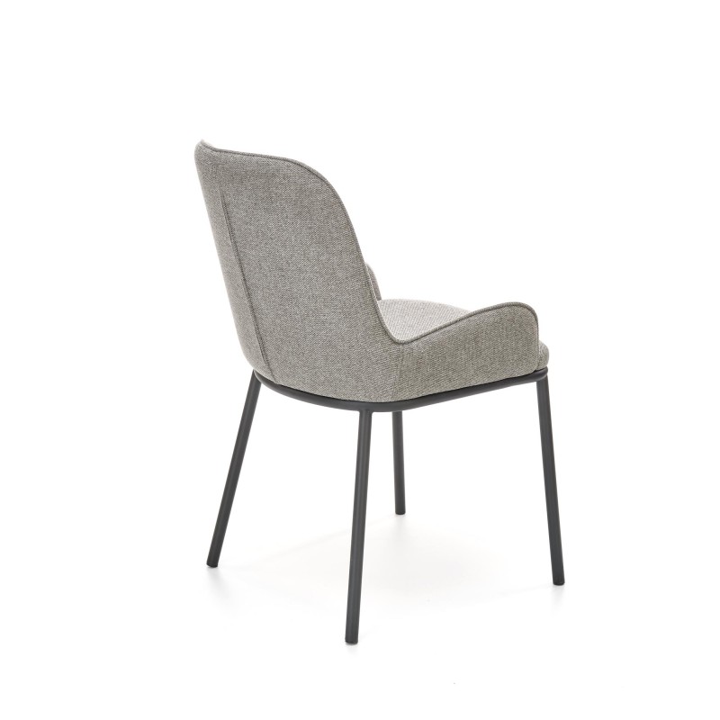 K481 Καρέκλα γκρι 54x60x83 με ύψος καθίσματος 48 cm