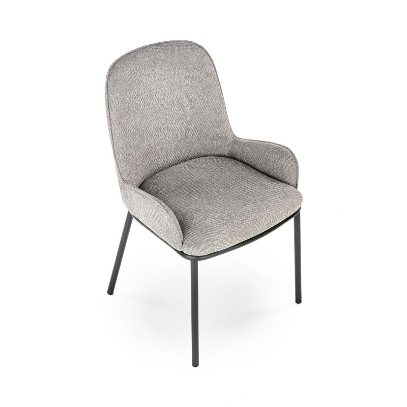 K481 Καρέκλα γκρι 54x60x83 με ύψος καθίσματος 48 cm