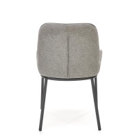 K481 Καρέκλα γκρι 54x60x83 με ύψος καθίσματος 48 cm