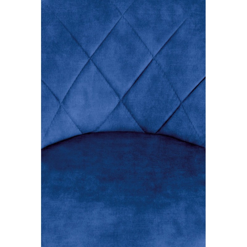 H101 Σκαμπό μπαρ σκούρο μπλε 47x45x84cm