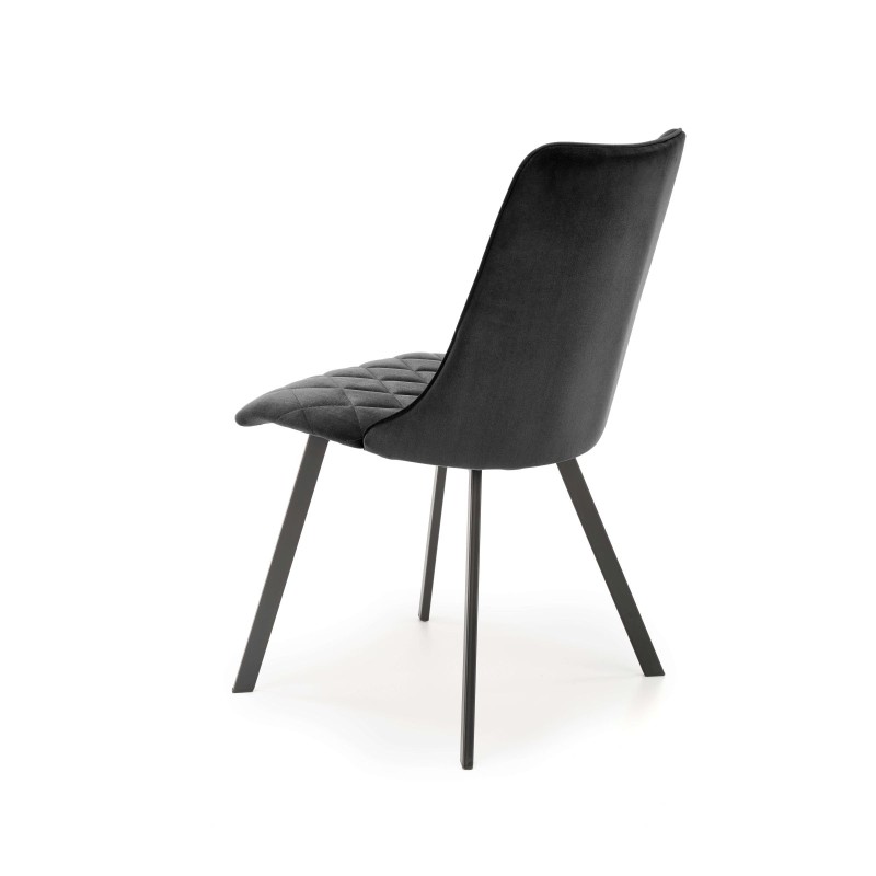 K450 Kαρέκλα μαύρο 44x58x85cm με ύψος καθίσματος 47 cm