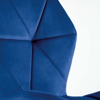 K453 Καρέκλα: σκούρο μπλε : 48x53x86cm με ύψος καθίσματος 50 cm