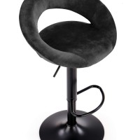 H102 Σκαμπό μπαρ μαύρο 53x48x78cm