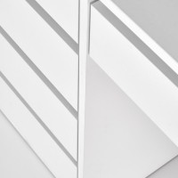 HOLLYWOOD Μπουντουάρ με καθρέφτη και φώτα LED σε λευκό 120x55x140cm 2010001190950
