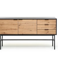MURANO KM-1 μπουφές δρυς/μαύρο 160/40/86 cm 2010001191056