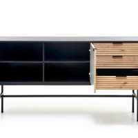 MURANO KM-1 μπουφές δρυς/μαύρο 160/40/86 cm 2010001191056