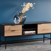 MURANO RTV-1 βάση τηλεόρασης artisan δρυς/μαύρο 150/40/61 cm 2010001191124