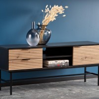 MURANO RTV-1 βάση τηλεόρασης artisan δρυς/μαύρο 150/40/61 cm 2010001191124