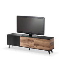 RANDOM RTV-2 Έπιπλο τηλεόρασης δρυς wotan/μαύρο 180/40/52 cm 2010001191179